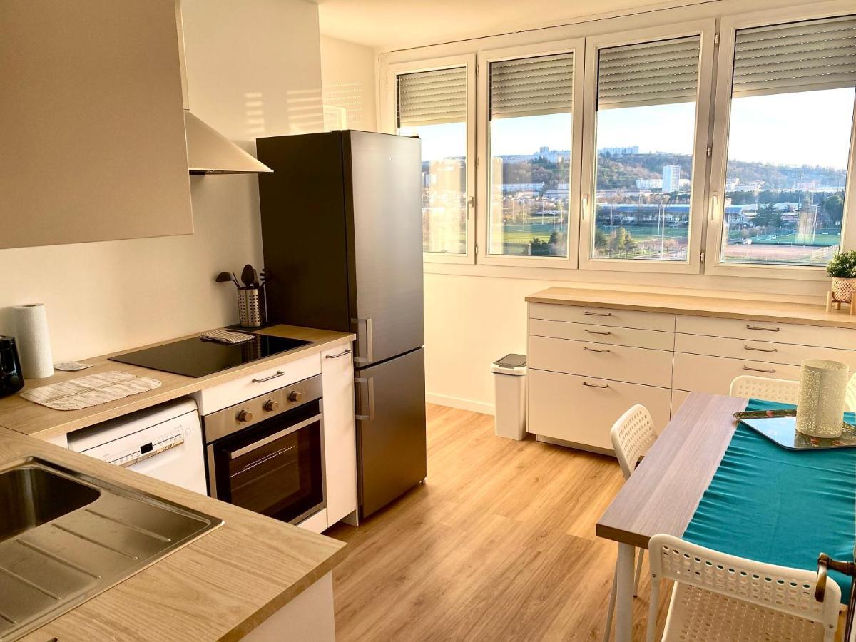 Bergson Top - Appart 80M2, 2 Grandes Chambres, Entierement Renovee Et Equipee, Lumineux, Wifi, Balcon, Calme, Vue Imprenable Saint-Etienne (Loire) Exterior foto